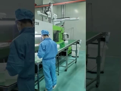 साफ पीपी फ्लोरोवेयर वेफर शिपिंग बॉक्स कैसेट के साथ कैरियर 4 इंच 100 मिमी